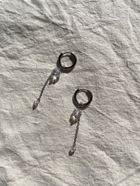 Crystal Drop Earrings, orbs