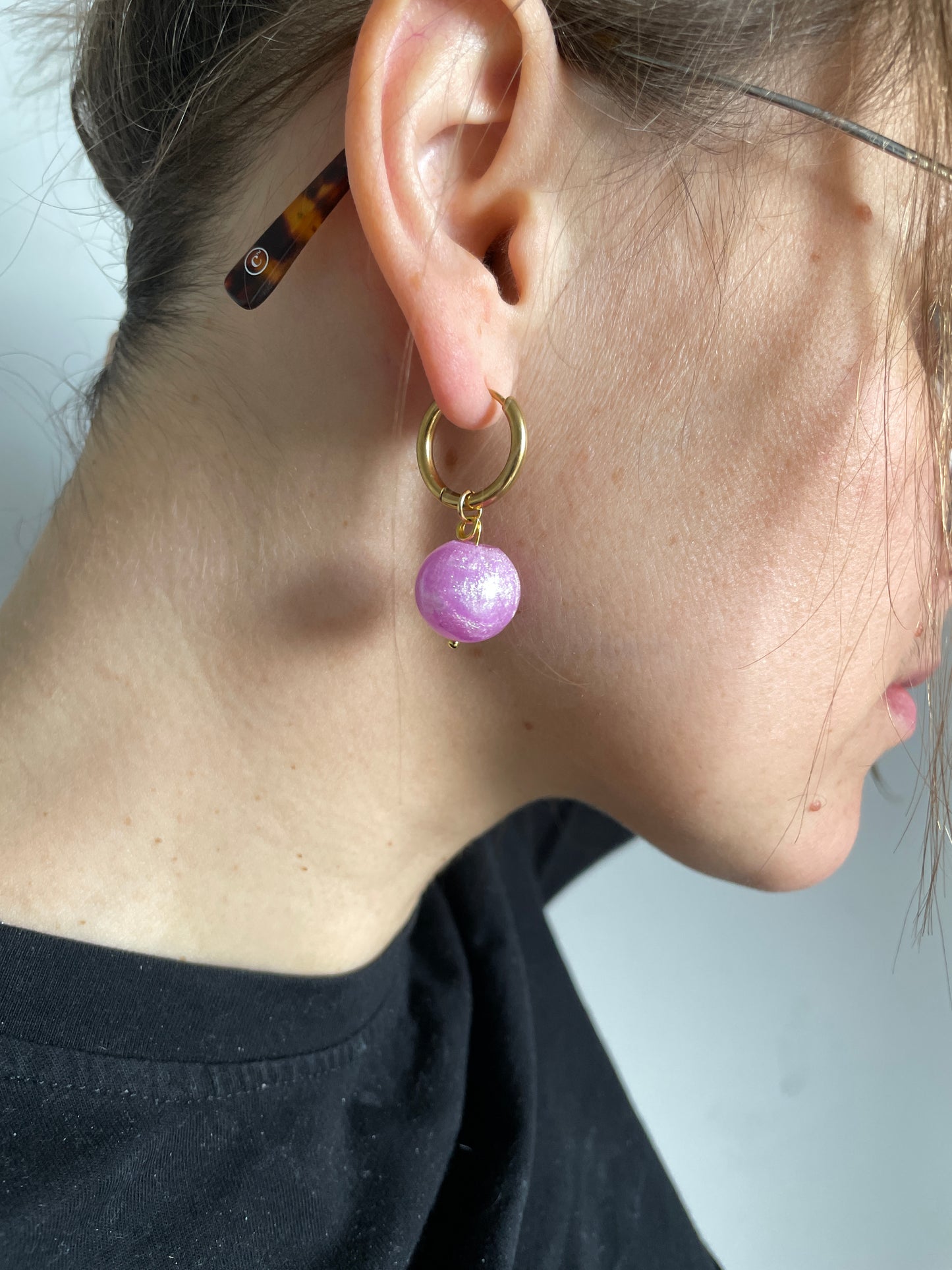 Cotton Candy Pink Earrings ed1