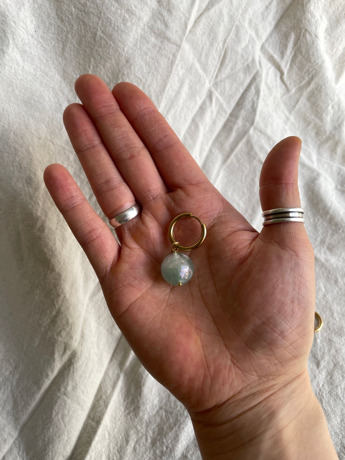 Cotton Candy Blue Earrings