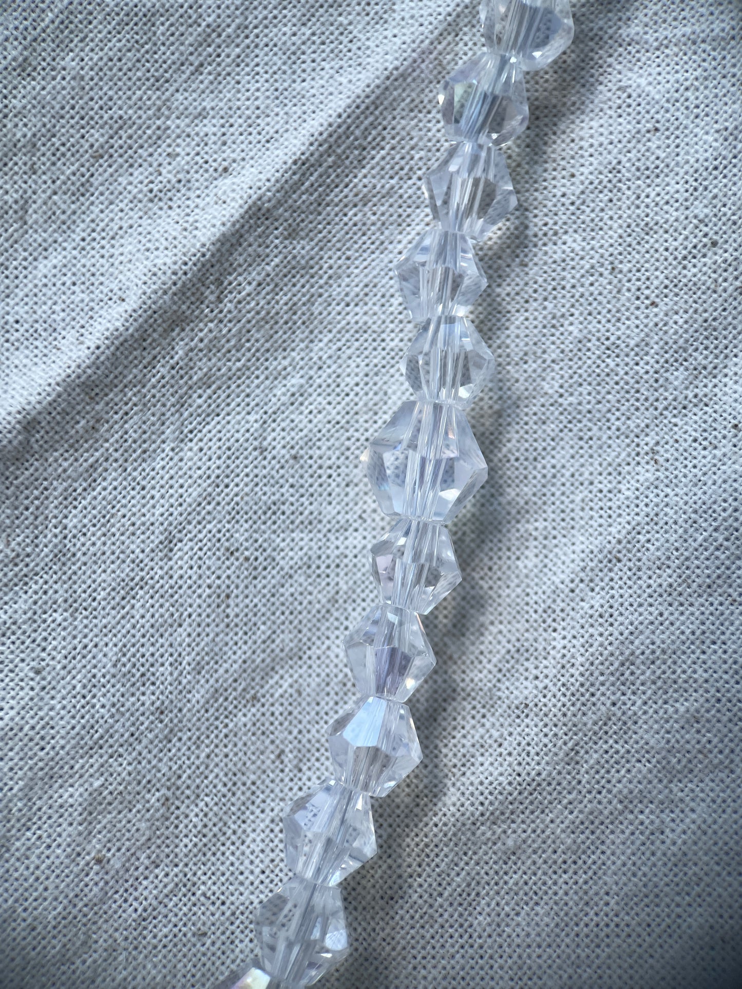 Crystal choker, diamond beads pattern