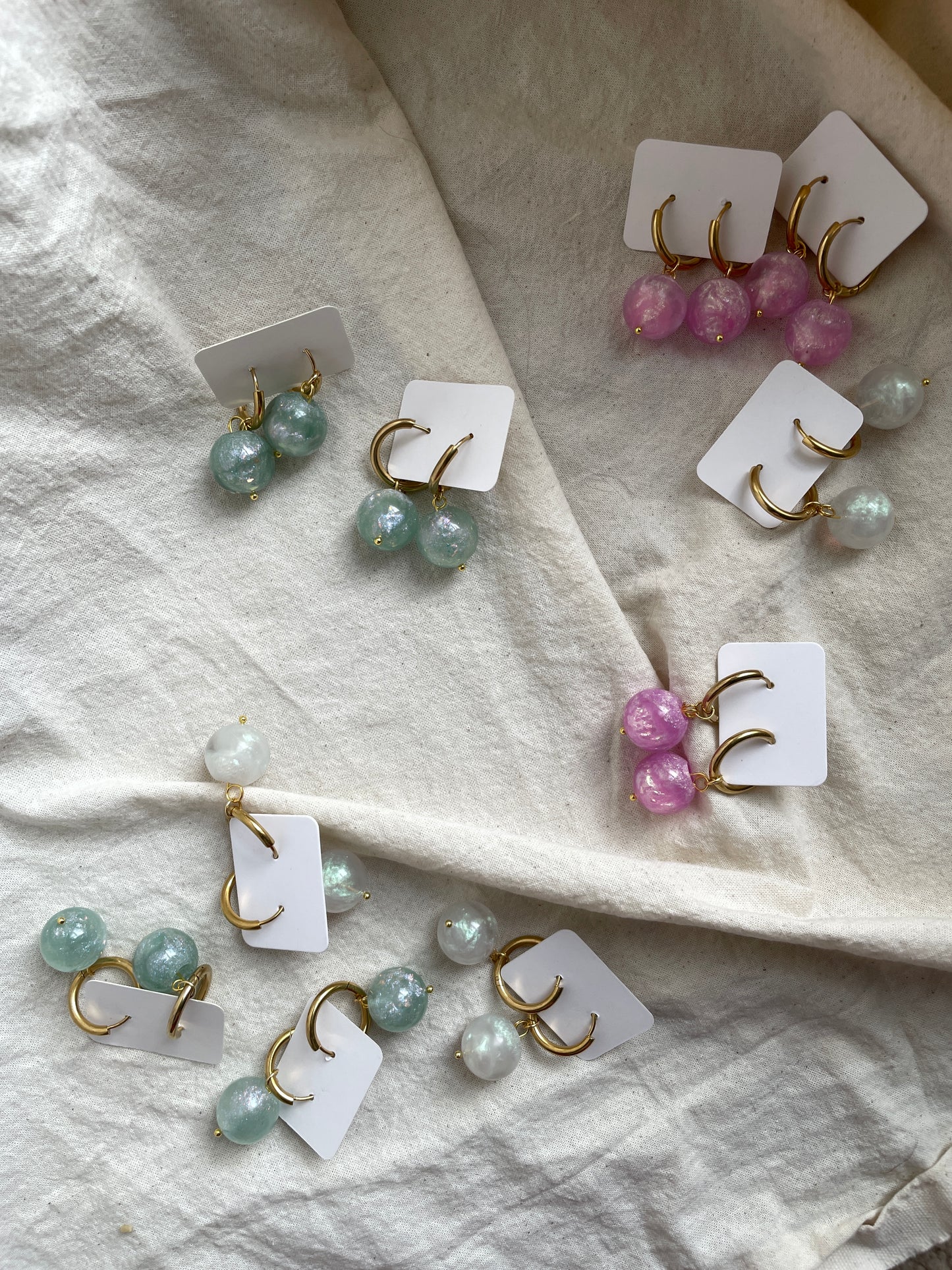 Cotton Candy Vanilla Earrings