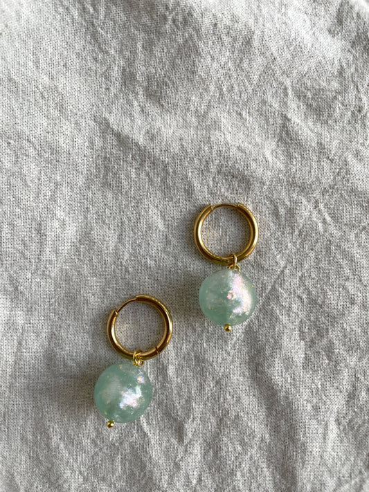 Cotton Candy Blue Earrings