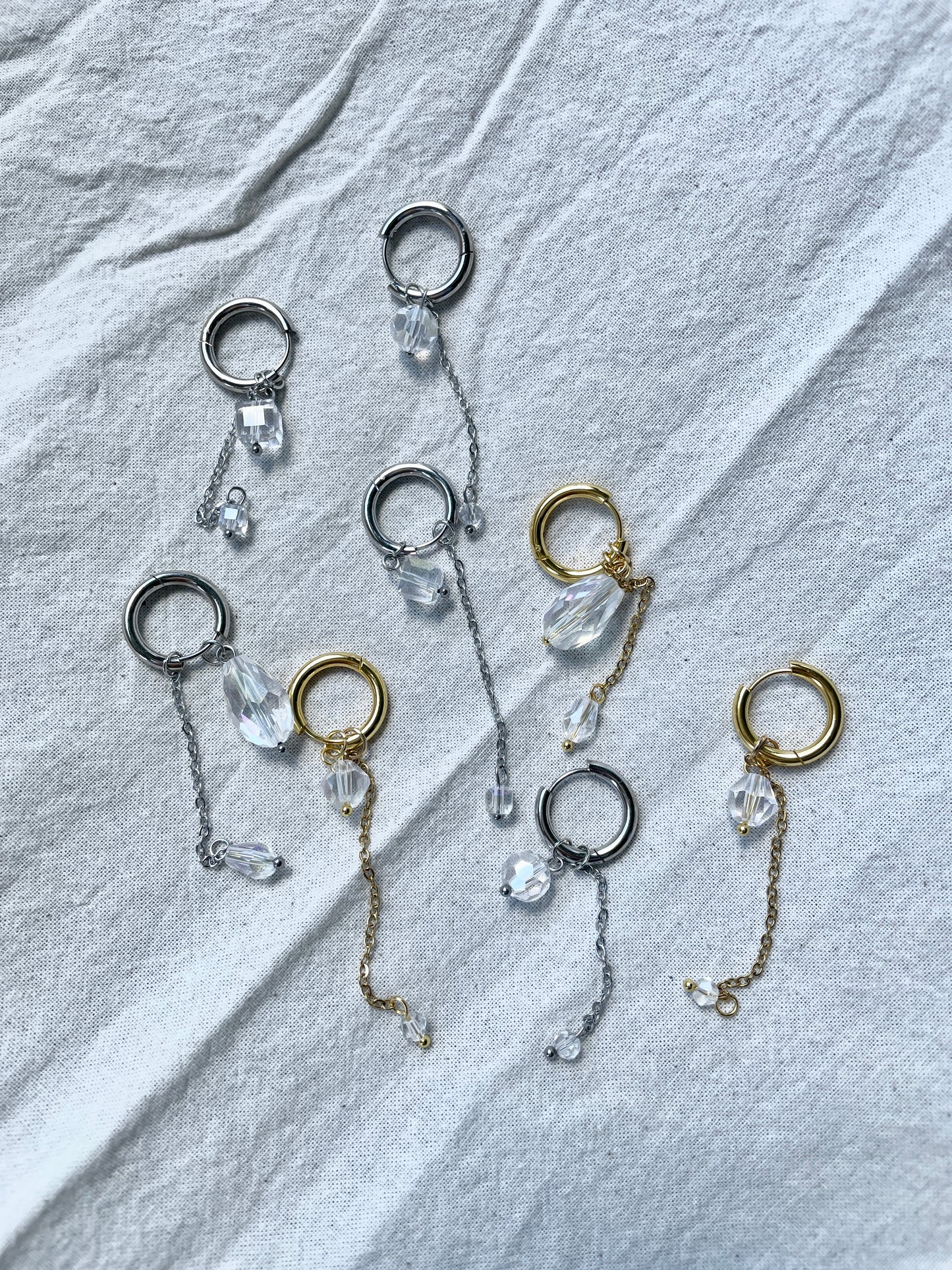 Crystal Drop Earrings, orbs
