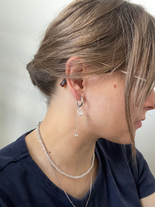 Crystal Drop Earrings, orbs