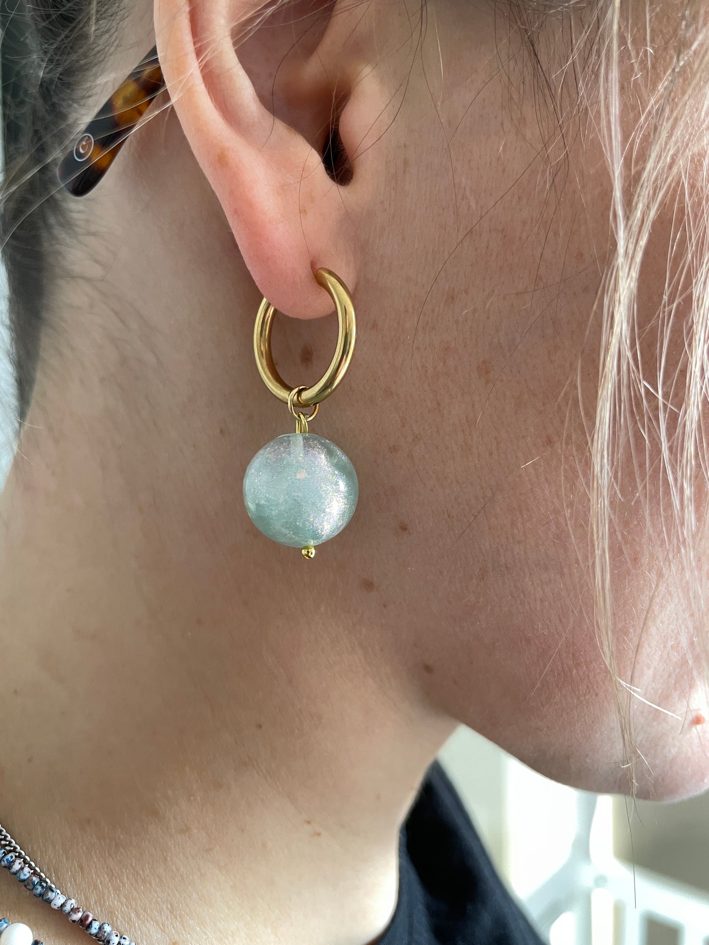 Cotton Candy Blue Earrings