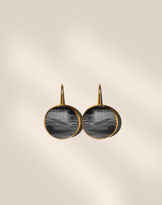 “Floating” earrings